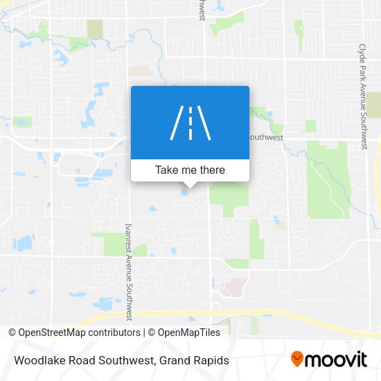 Woodlake Road Southwest map