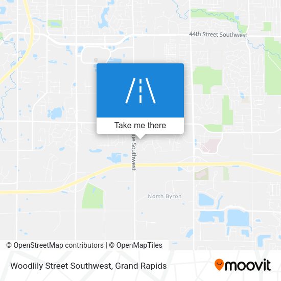 Woodlily Street Southwest map