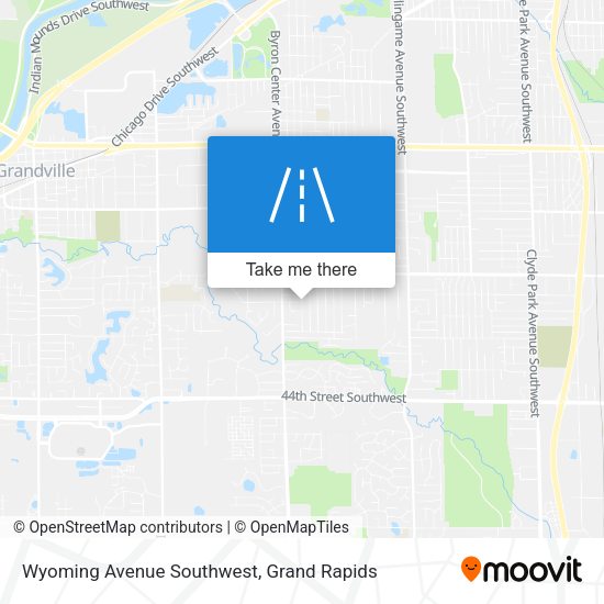 Wyoming Avenue Southwest map
