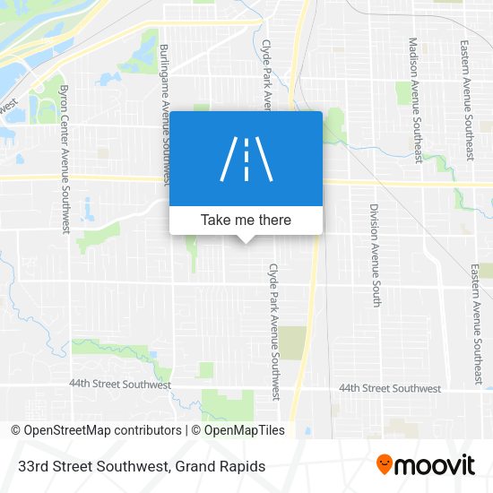 33rd Street Southwest map