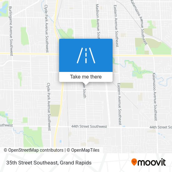 Mapa de 35th Street Southeast
