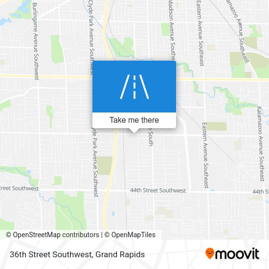 Mapa de 36th Street Southwest