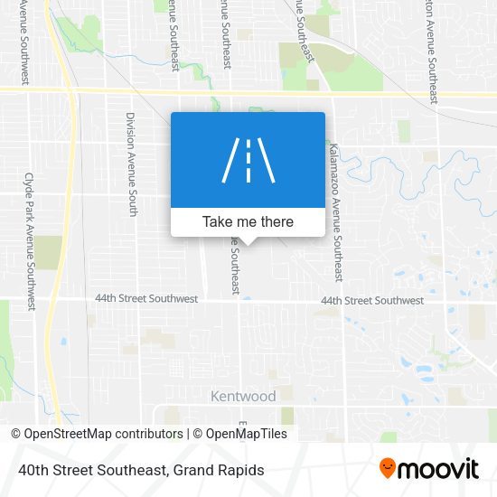 Mapa de 40th Street Southeast