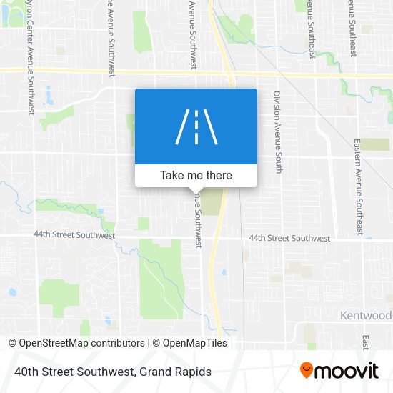 40th Street Southwest map