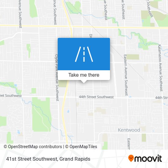 41st Street Southwest map