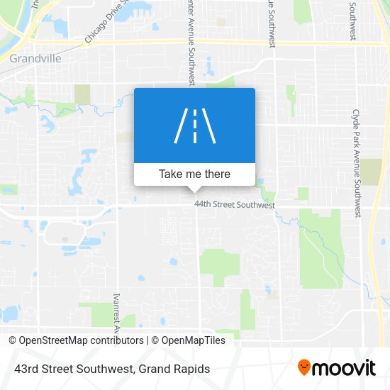 43rd Street Southwest map