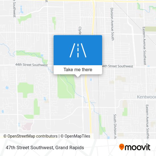 47th Street Southwest map