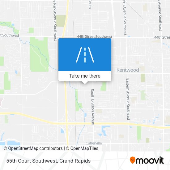 Mapa de 55th Court Southwest
