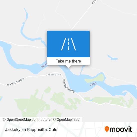 Jakkukylän Riippusilta map