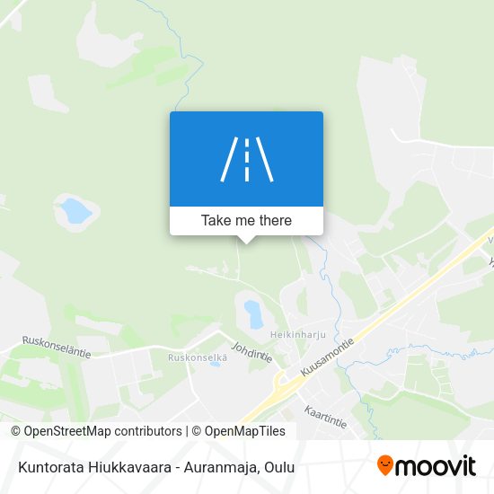 Kuntorata Hiukkavaara - Auranmaja map