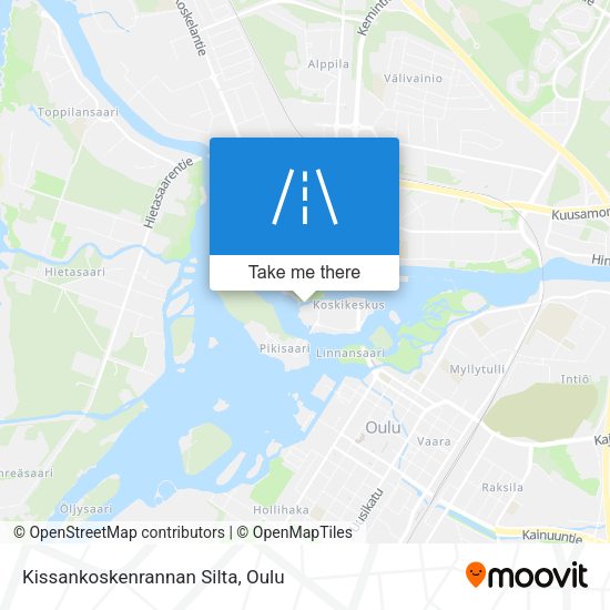 Kissankoskenrannan Silta map