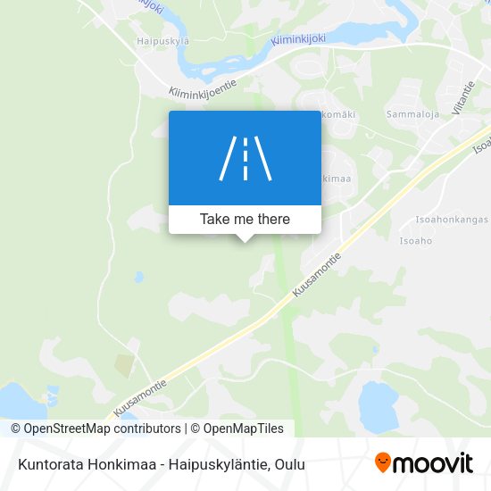 Kuntorata Honkimaa - Haipuskyläntie map