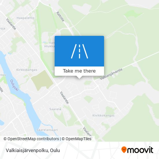 Valkiaisjärvenpolku map