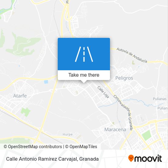 Calle Antonio Ramírez Carvajal map