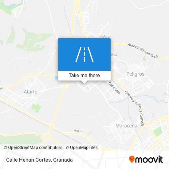 Calle Henan Cortés map