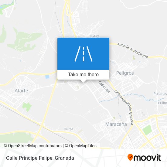 Calle Principe Felipe map