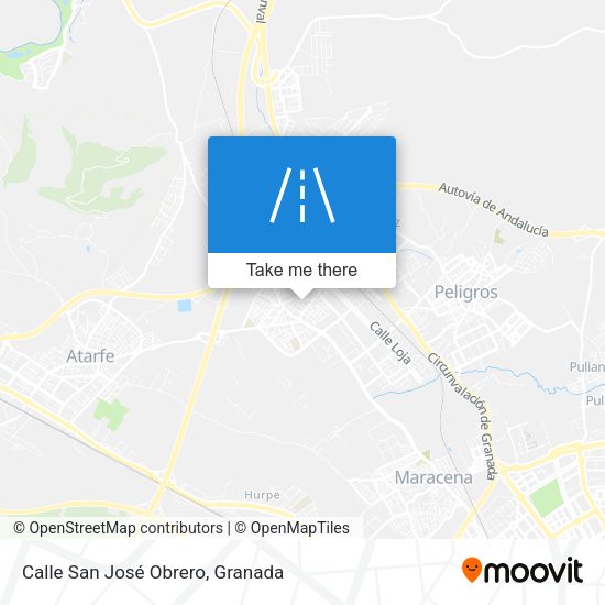 Calle San José Obrero map