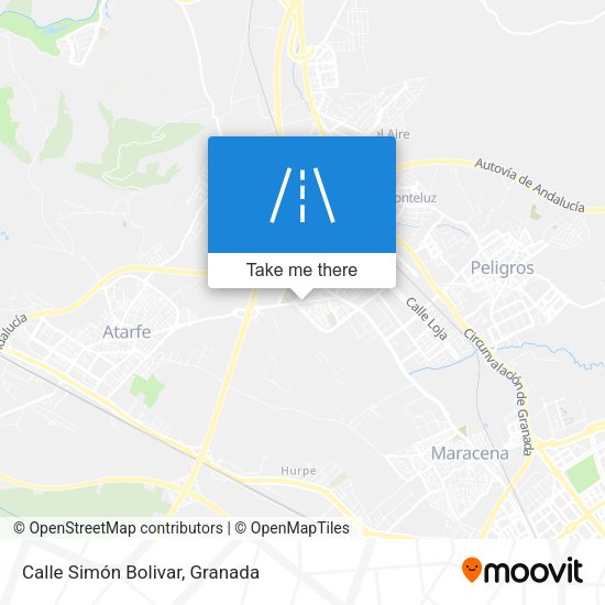 Calle Simón Bolivar map