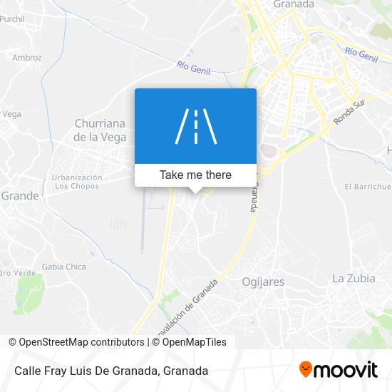 Calle Fray Luis De Granada map