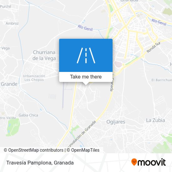 Travesía Pamplona map