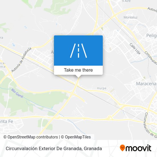 Circunvalación Exterior De Granada map