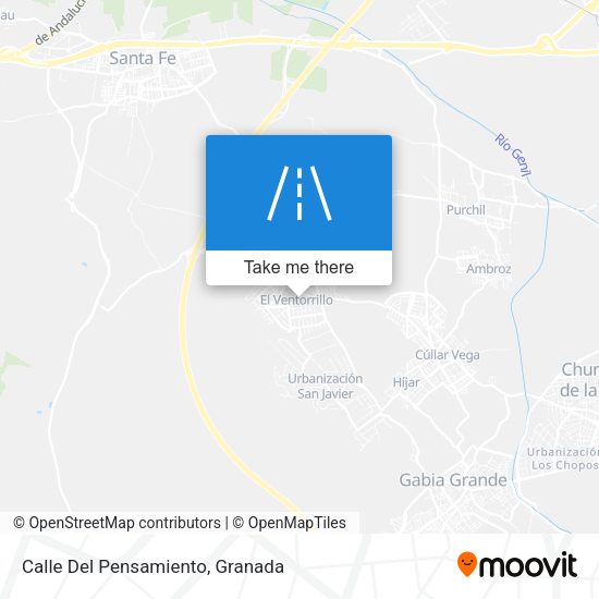 Calle Del Pensamiento map