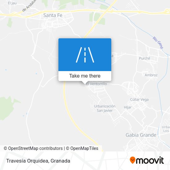 Travesía Orquidea map