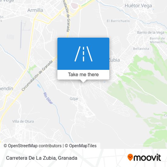 Carretera De La Zubia map