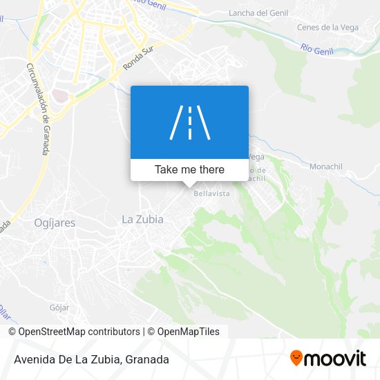 Avenida De La Zubia map