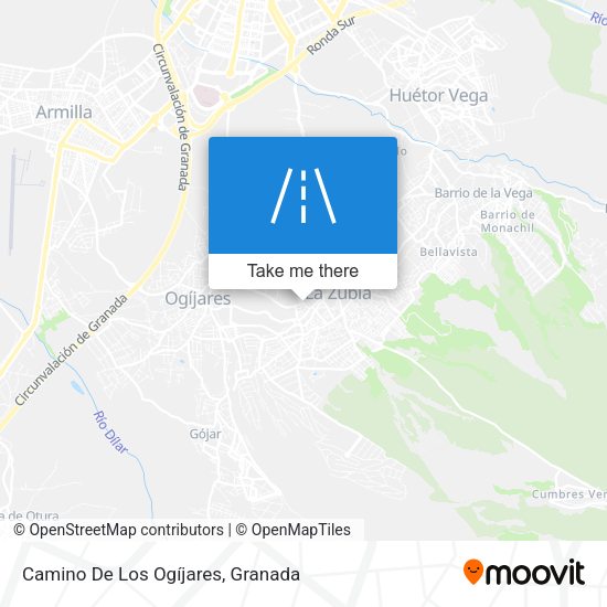 Camino De Los Ogíjares map