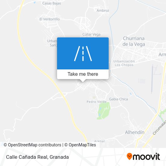 Calle Cañada Real map