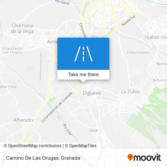 Camino De Las Orugas map