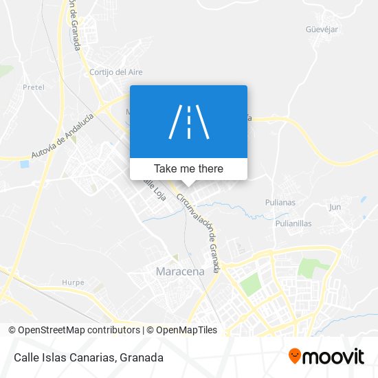 Calle Islas Canarias map