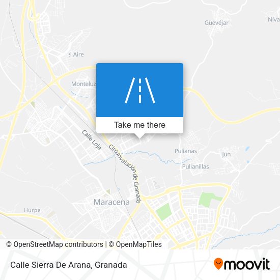 Calle Sierra De Arana map