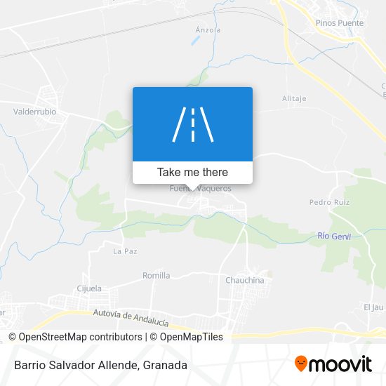 Barrio Salvador Allende map