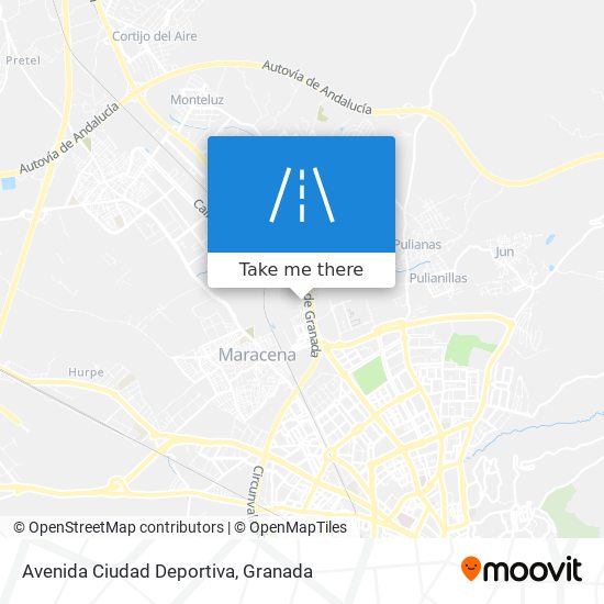 Avenida Ciudad Deportiva map