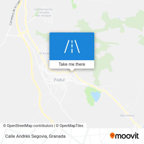 Calle Andrés Segovia map