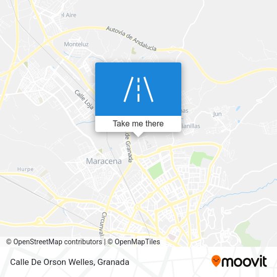 Calle De Orson Welles map