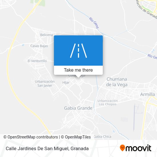 Calle Jardines De San Miguel map