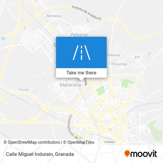 Calle Miguel Indurain map