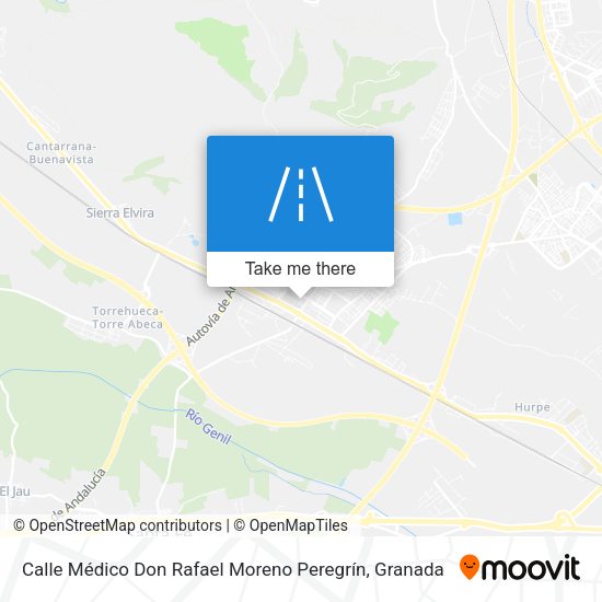 Calle Médico Don Rafael Moreno Peregrín map