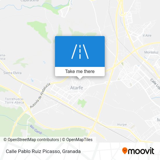 Calle Pablo Ruiz Picasso map