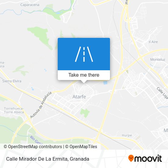 Calle Mirador De La Ermita map
