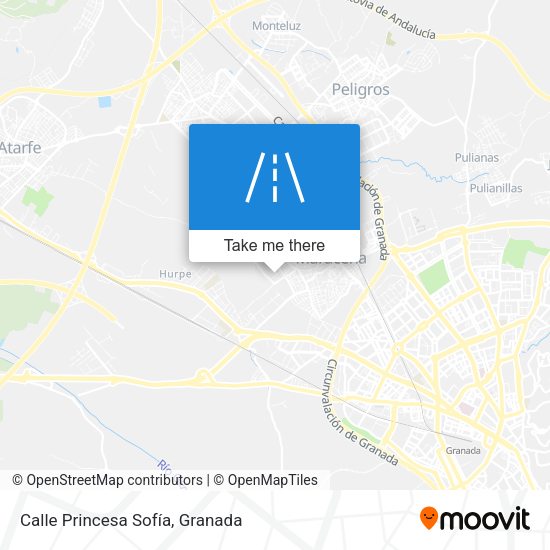 Calle Princesa Sofía map