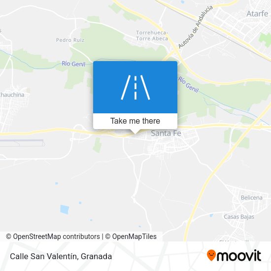 Calle San Valentín map