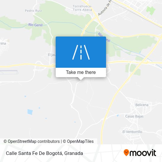 Calle Santa Fe De Bogotá map