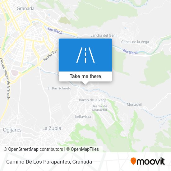 Camino De Los Parapantes map