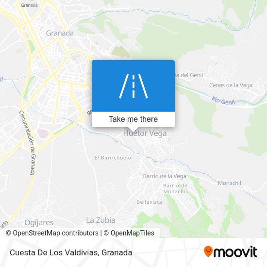 Cuesta De Los Valdivias map