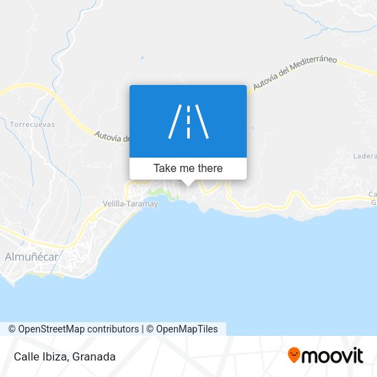 Calle Ibiza map