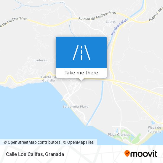 Calle Los Califas map